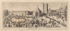 Vinter: Paradeplassen av Wenceslaus Hollar