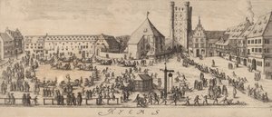 Vinter: The Parade Ground, ca. 16281629. av Wenceslaus Hollar