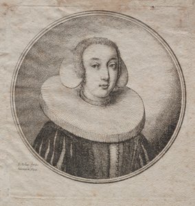 Kvinne med en Millstone Ruff av Wenceslaus Hollar