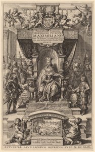 Tittelside til "Philosophy of the Universe" av Wenceslaus Hollar after Abraham van Diepenbeeck