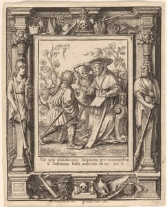 Kardinal av Wenceslaus Hollar after Hans Holbein the Younger after Abraham van Diepenbeeck