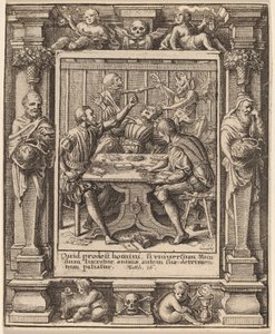 Spillere av Wenceslaus Hollar after Hans Holbein the Younger after Abraham van Diepenbeeck