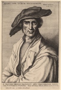 Hans von Zurch, gullsmed av Wenceslaus Hollar after Hans Holbein the Younger
