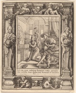 Nonne av Wenceslaus Hollar after Hans Holbein the Younger after Abraham van Diepenbeeck