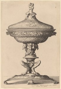 Utsmykket beger av Wenceslaus Hollar after Hans Holbein the Younger