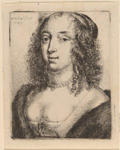 Hertuginne av Lennox av Wenceslaus Hollar after Sir Anthony van Dyck