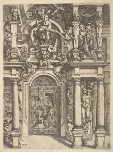 Ornamentplate fra Architettura, 1598. av Wendel Dietterlin the Elder
