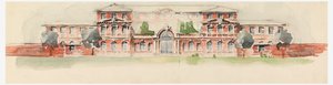 Hearst School for Girls: The Elevation of the Main Building