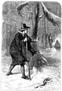 Roger Williams i skogen, Amerika, c1630s c1880
