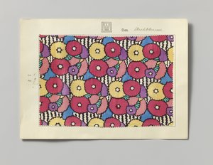 Stål med trykt side, design Strohblume