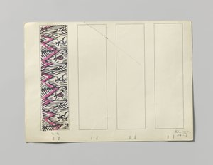 Stål med trykt side, design Tanzpaar av Wiener Werkstätte