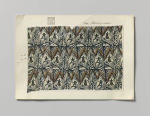 Stål med trykt side, design Tanzpaar av Wiener Werkstätte