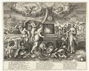 Fredens kraft, 1678 The Power of the Pays (tittel på objekt) av Wierix