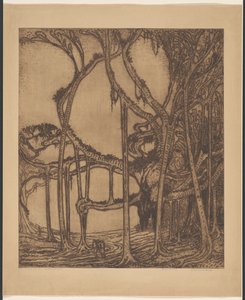 The old waringin (original tittel på objekt) av Wijnand Otto Jan Nieuwenkamp (signed by artist)