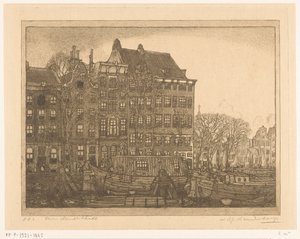 Hus på Prins Hendrikkade i Amsterdam Prins Hendrikkade (original tittel) av Wijnand Otto Jan Nieuwenkamp (signed by artist)