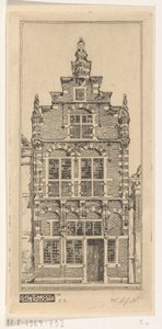 Fasade til Edams Museum Fasade til Edams museum (original tittel) av Wijnand Otto Jan Nieuwenkamp (signed by artist)