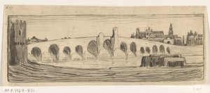 Romeinse brug over Guadalquivir i Cordoba Brug te Cordova (original tittel) av Wijnand Otto Jan Nieuwenkamp