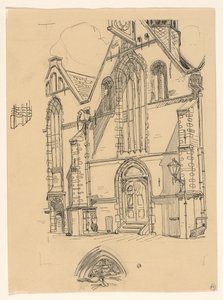 Vestlig fasade av Noorderkerk i Hoorn av Wijnand Otto Jan Nieuwenkamp