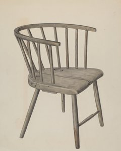 Håndlaget lenestol, ca. 1937.