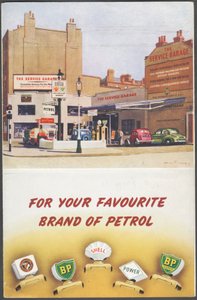 Shell, BP, National Benzole, 1950-tallet
