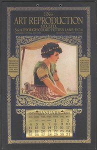 The Art Reproduction Company-kalender, 1925 av Wilfred Fryer