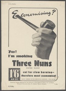 Three Nons Pipe Tobacco, ca. 1930-tallet