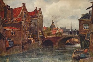 En gammel nederlandsk vannvei, c1915