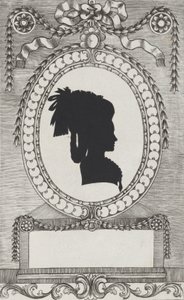Silhuett av grevinne Lodroni, 1784-1834. av Wilhelm Ackermann