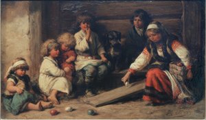 Påskeegg-spill i Russland av Wilhelm Amandus Beer