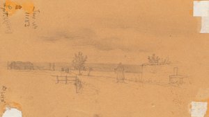 Landschaft mit gehender Figur av Wilhelm Bendz