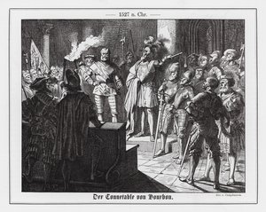 Karl III, hertug av Bourbon, beordret plyndringen av Roma av Wilhelm Camphausen