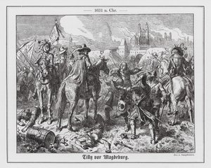 Grev Tilly under beleiringen av Magdeburg av Wilhelm Camphausen