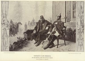 Napoleon III og Bismarck om morgenen etter slaget ved Sedan