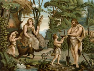 River of Expulsion (farge litho) av Wilhelm Ebbinghaus