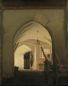 Et vognhus, Partenkirchen av Wilhelm Ferdinand Bendz