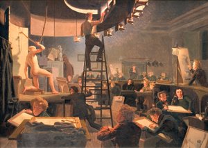 Livsklassen ved Det kongelige kunstakademi av Wilhelm Ferdinand Bendz
