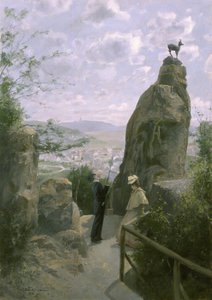 Gemse am Hirschensprung (The Chamois on Stag