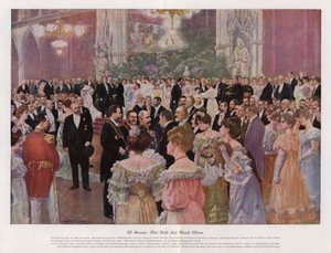 Ballet i Wien by; Østerrike (farge litho)