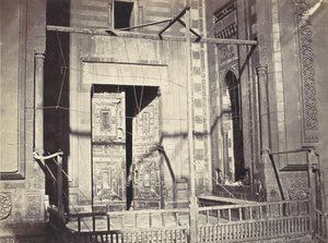 Porten til moskeen, Sultan Hassan. Nedre del, ca. 1860.
