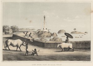 Fyrtårn, Point de Galle, Ceylon, 1855