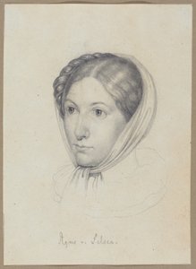 Agnes von Felsen, ca. 1822 (grafitt) av Wilhelm Kügelgen