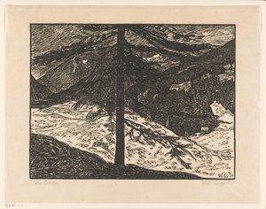 The Larch (original tittel på objekt) av Wilhelm Laage (signed by artist)