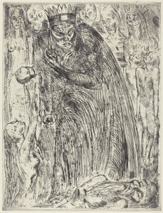 Macbeth V (The Vision of Lady Macbeth) av Wilhelm Lehmbruck