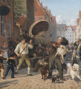 En gatescene i hundedagene av Wilhelm Marstrand