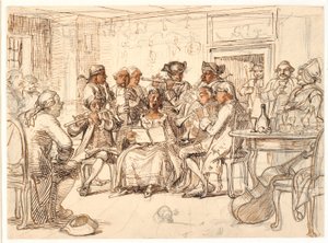 Bellmans motiv: Konserten på «3 Byttor», Fredmans epistel nr. 51 av Wilhelm Marstrand
