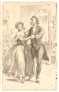 Det første par på ballet av Wilhelm Marstrand