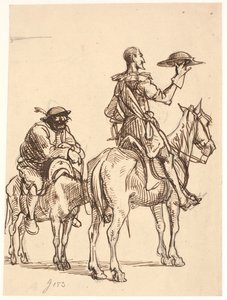 Don Quijote vurderer hjelmen sin av Wilhelm Marstrand
