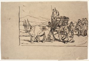 Don Quixotes hjemfart i studekærren av Wilhelm Marstrand