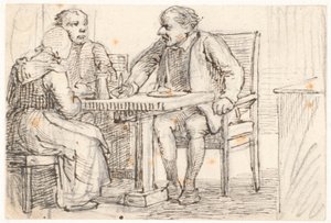 Et avbrudd i bøndenes måltid av Wilhelm Marstrand