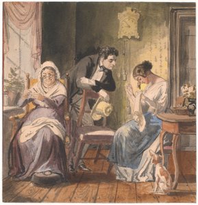 Et besøk (Et besøk fra hverdagen) av Wilhelm Marstrand